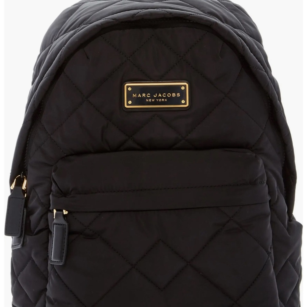 Marc Jacobs Quilted Nylon Black Backpack